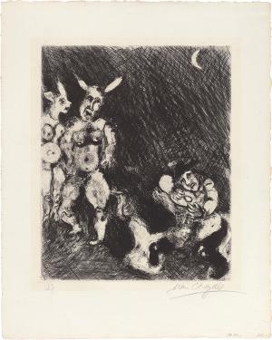 Le satyr et le passant (Blatt 57 aus: Les Fables de Lafontaine), 1927-31