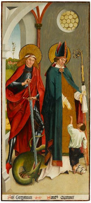 Die Heiligen Georg und Martin, um 1490