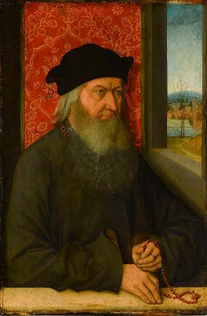 Bildnis eines älteren bärtigen Mannes, um 1500