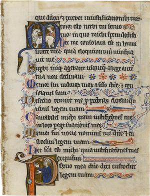 Inititalen M und P; Verso: Initiale B (aus einem Psalterium), nicht datiert