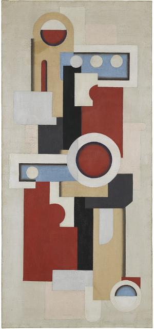 Abstrakt mit Rot (Maschinenbild mit Rot), 1927