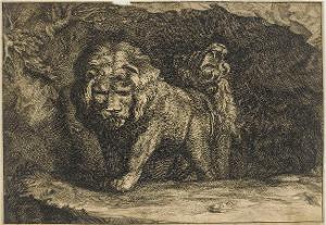 Zwei Löwen am Höhleneingang (Variae Leonum Icones), nicht datiert