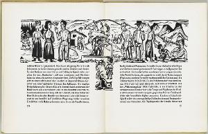 Alpleben (Seite 20-21 in: Will Grohmann, Zeichnungen von E. L. Kirchner), 1925