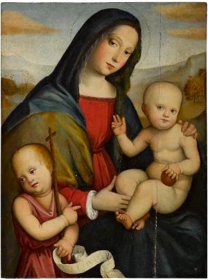 Madonna mit Kind und dem Johannesknaben, um 1500