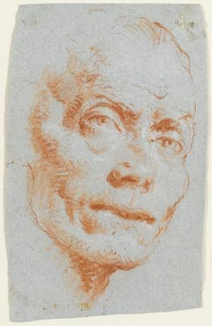 Porträtstudie eines älteren Mannes, um 1759/60