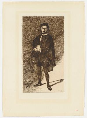L'acteur tragique (Manet. Trente Eaux-Fortes originales, 25), 1866 (1905)