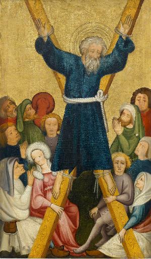 Sogenannter Ulmer Hochaltar: Das Martyrium des Heiligen Andreas, um 1400