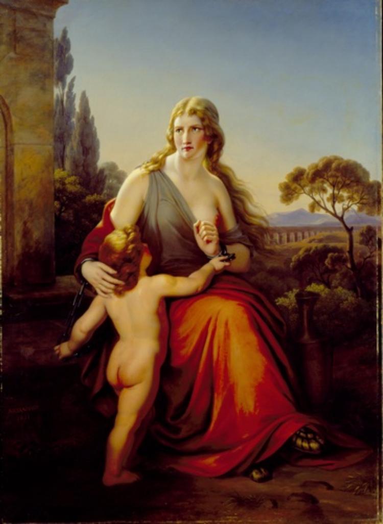 Thusnelda mit ihrem Sohne in römischer Gefangenschaft