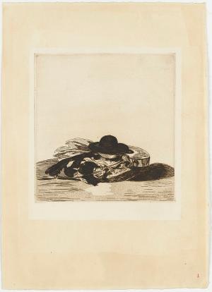 Titre. Guitare et chapeau (Manet. Trente Eaux-Fortes originales, 1), 1874 (1905)
