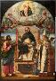 Die Disputation des heiligen Thomas von Aquin mit den Heiligen Markus und Ludwig von Toulouse