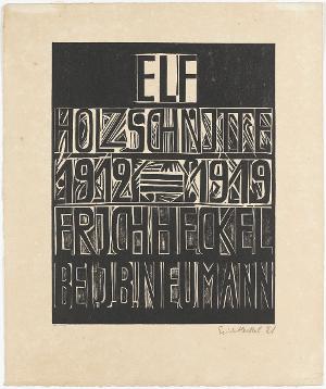 Titelblatt (in: Elf Holzschnitte), 1921