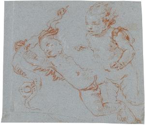 Putto (Giovanni Battista Tiepolo, 1750); Putto (Giovanni Domenico Tiepolo, 1752/53), 1750 / 1752/53