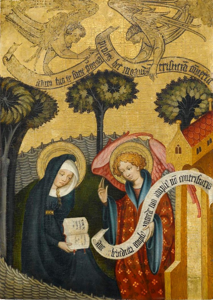 Sogenannter Ulmer Hochaltar: Die Verkündigung der Geburt Mariens an die Heilige Anna