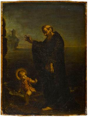 Hl. Augustinus mit dem Jesuskind, 17. Jh.