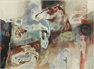 Komposition mit Pferden, um 1965