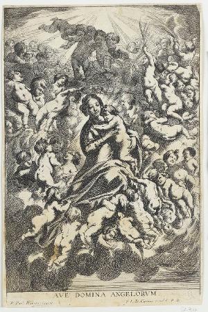 Maria mit Kind von Engeln umgeben, nicht datiert