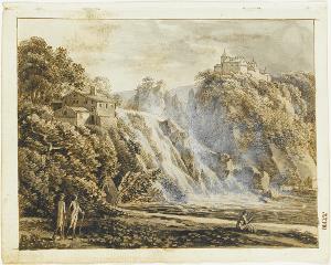 Rheinfall vom Drahtzug (Reisetagebuch 1791, XXVIII), 1791