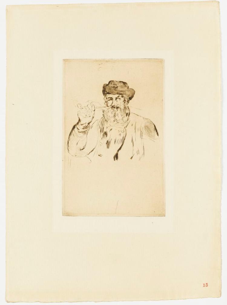 Le fumeur (en esquisse) (Manet. Trente Eaux-Fortes originales, 15)
