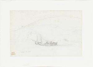 Küste bei Sestri mit Fischerbooten; Verso: Küste bei Sestri, 1834