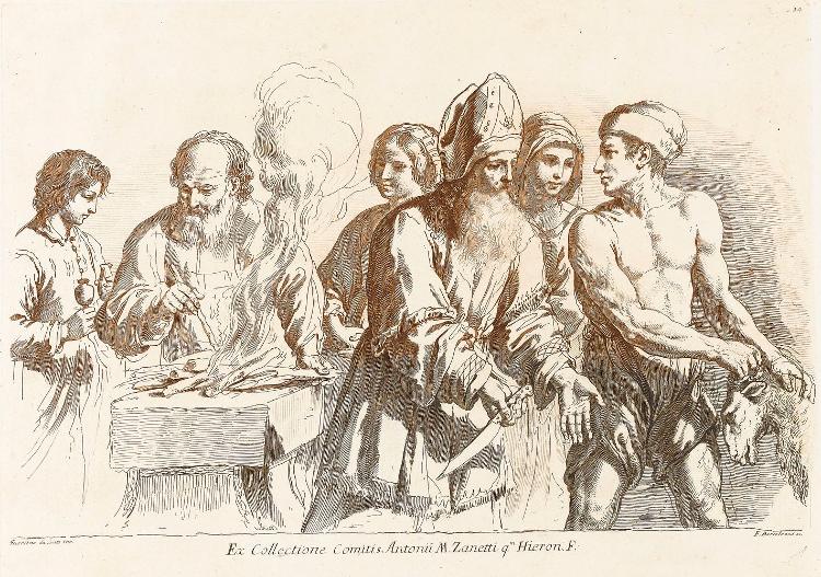 Opfer (Taf. 14 in: Raccolta di alcuni disegni del Barberi da Cento detto il Guercino)