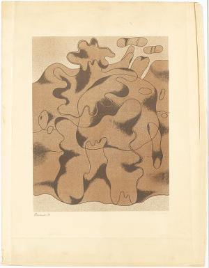 Waldmensch (Tertiär Gestalt; Formen in Braun), 1936