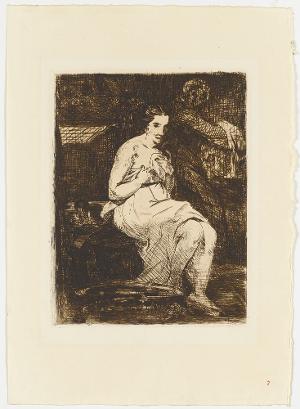La Toilette (Manet. Trente Eaux-Fortes originales, 7), 1862 (1905)
