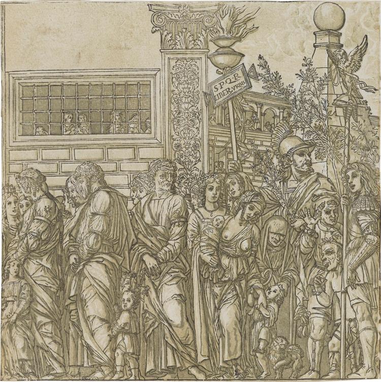 Die Gefangenen (Blatt 7 in: Der Triumphzug Caesars)