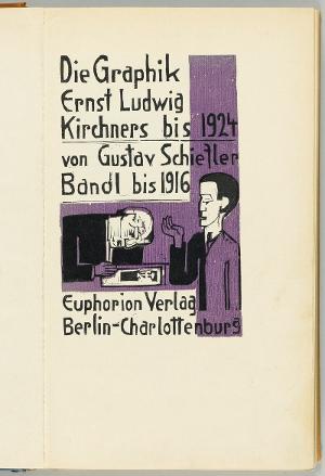 Der Sammler (Titelblatt: Die Graphik Ernst Ludwig Kirchners bis 1924 von Gustav Schiefler Band I bis 1916), 1924