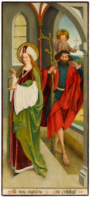 Die Heiligen Maria Magdalena und Christophorus, um 1490