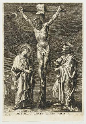Christus am Kreuz, mit Maria und Johannes, nicht datiert
