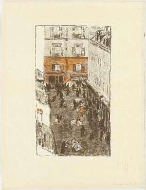 Coin de rue vue d'en haut (Quelques aspects de la Vie de Paris), 1899