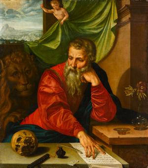 Der Heilige Hieronymus am Schreibtisch, 1548