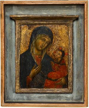 Maria mit Kind (nach Art eines italo-byzantinischen Madonnenbildes des 19. Jahrhunderts), 19. Jh.