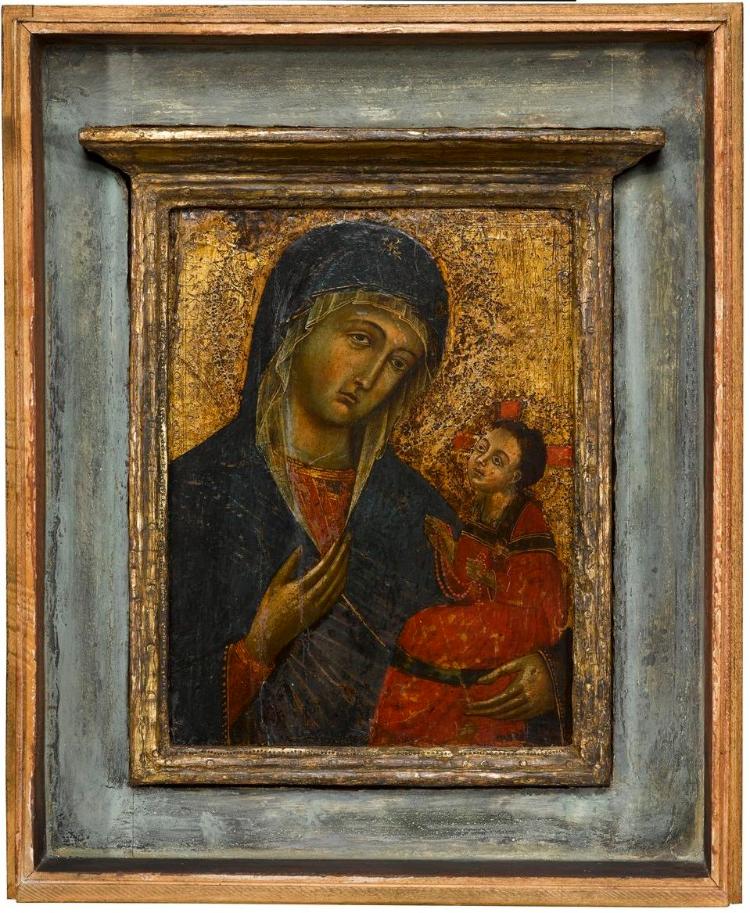 Maria mit Kind (nach Art eines italo-byzantinischen Madonnenbildes des 19. Jahrhunderts)