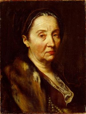 Porträt einer älteren Frau, 1. Hälfte 18. Jh.