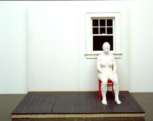 Girl Sitting Against a Wall I (Mädchen vor einer Wand sitzend I), 1968